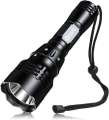Linman Genwiss Scuba Diving Flashlight Dive Torch 2000 Lumen Waterproof Underwater XM-L 2 LED Submarine Lights Holder with Charger for Under Water Deep Sea Cave at Night. 