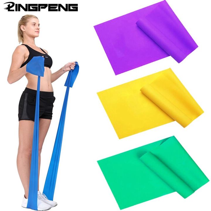 1.5/2M Yoga Elastic Band Stretch Rubber Band Fitness Exercise Resistance Band Elastic Fitness Equipment and Yoga Exercise