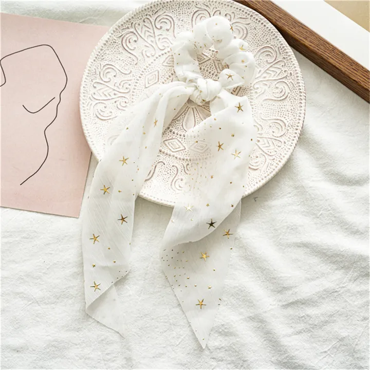 1pcs%20Chiffon%20Ponytail%20Ribbon%20Shiny%20Star%20Bow%20Hair%20Scrunchies%20Knotted%20Bowknot%20Hair%20Ties%20Elastic%20Hair%20Band%20Hair%20Accessories%20-%20Image%206