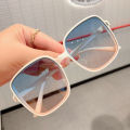 Rice Nail Square Sunglasses Round Face Ladies Anti-ultraviolet Sunglasses Wild Jelly Sunglasses Uv400. 