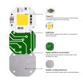 100W LED Chip High Power COB Welding Free for Spotlight Floodlight 220V Integrated Light Beads Aluminum White Warm. 