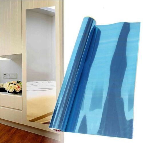 0.2mm PET Self Adhesive Mirror Stickers Flexible Cuttable DIY Wall Mirror PET Non Glass Mirror Stickers For Home Decor