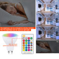 85-265V 10W GU10 LED Bulb 16 Colors RGB+CW+WW Lamp Spotlight IR Remote Control Ampoule Bombillas Room Home Party Festival Decor. 