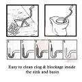 3 Meter Drain Cleaner Wire Spring Drainage Block Remover Machine Tool for Kitchen Sink, Wash Basin, Drainage Pipe Cleaner Drain Clog with Snake Like Flexible Steel Body. 