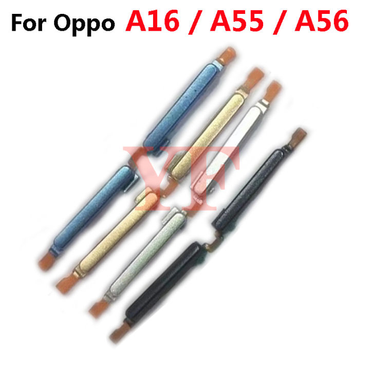 For Oppo A16 A55 A56 A54 5G A53 A53S A55S Side Power Volume Button Key Power ON OFF Volume Up Down Side Button Key