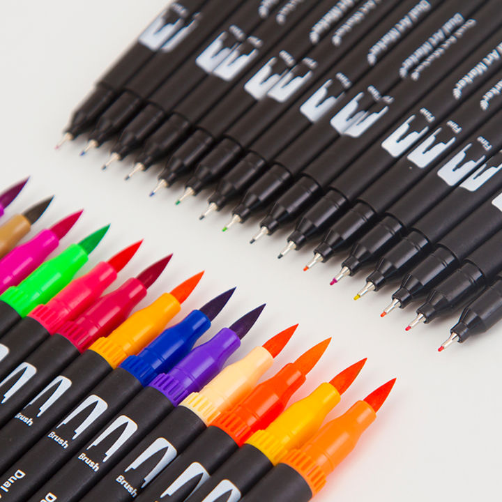 12%20Colors%20Dual%20Tip%20Brush%20Pens%20Art%20Markers%20Set%20Brush%20and%20Fine%20Tips%20Colored%20Pens%20for%20Children%20Adults%20Artists%20Drawing%20Sketching%20Coloring%20Calligraphy%20Hand%20Lettering%20Journaling%20Planner%20Art%20Projects%20-%20Image%206