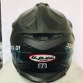 U.P.Co Gladiator Black Matt Motor Bike Helmet SLS Certified. 