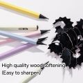 10PCS/Box Portable Wood Pencil Correct Holding Pen Posture Large Triangle Pole HB/2B Pencils Writing Tools Students. 