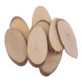 【0526muzhidiywanju9116】 Log Slices Oval Wedding Pyrography Rustic DIY Craft. 