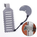 【ZIME】1xTravel Anti-theft Portable Hotel Gate Locks Stainless Steel Live Alone Security Door Stopper. 