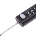 3 Digit Coded Lock Small Locks Resettable Padlock Luggage Locks For Toolbox Travel Bag Cupboard Backpack Black. 