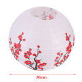 30cm Plum Blossom Round Paper Lantern Lamp Shade Chinese Oriental Style Light QUANYIN. 