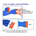 3Pack Plastic No Scratch Sticker Razor Blades Scraper Tool for Cleaning Adhesive Label Decal Glue From. 