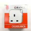 Orange Casablanca X5 13A / AMP Switched Socket Outlet , 13A Plug Base. 