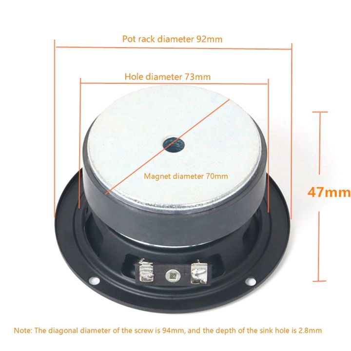 JDXHLAU%202X%203%20Inch%20Full%20Range%20Speaker%20Audio%20Speaker%204%20Ohm%2030W%20HiFi%20Speaker%20Stereo%20Mid-Bass%20Speaker%20DIY%20Home%20Amplifier%20Speaker%20-%20Image%208