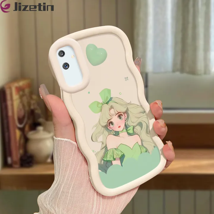 Jizetin%20for%20Realme%20C11%20C15%20C21Y%20C25Y%20C20A%20C2%20C3%20Realme%202%205i%205S%206i%209i%2011%2012%20Pro+%20OPPO%20A1K%20F9%20Pro%20Back%20Cover%20Green%20Fairy%20Princess%20Pattern%20Macaron%20Bright%20Color%20Wavy%20Shape%20Soft%20Mobile%20Phone%20Cases%20-%20Image%202