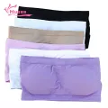 Muses Mall Women Solid Color Padded Tube Top Bandeau Strapless Bra Brassiere Chest Wrap. 