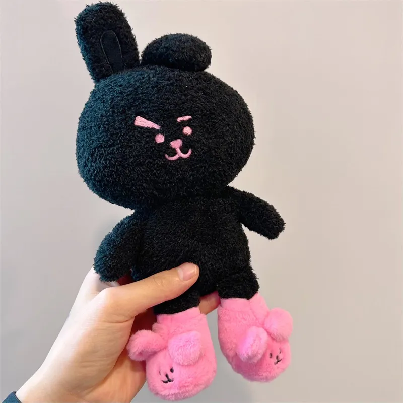 Kpop BTS BT21 Lucky Cooky Black Edition Plush Toy Kawaii Rabbit