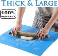 Non-Stick Silicone Reusable Pastry Fondant Dough Roti Chapati Rolling Baking Sheet Mat with Measurements 50 * 40 cm. 