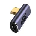90 Degree USB C Converter Thunderbolt Type C Adapter Female to Male Right Angle Elbow USBC Earphone Audio Data Charge Extender. 