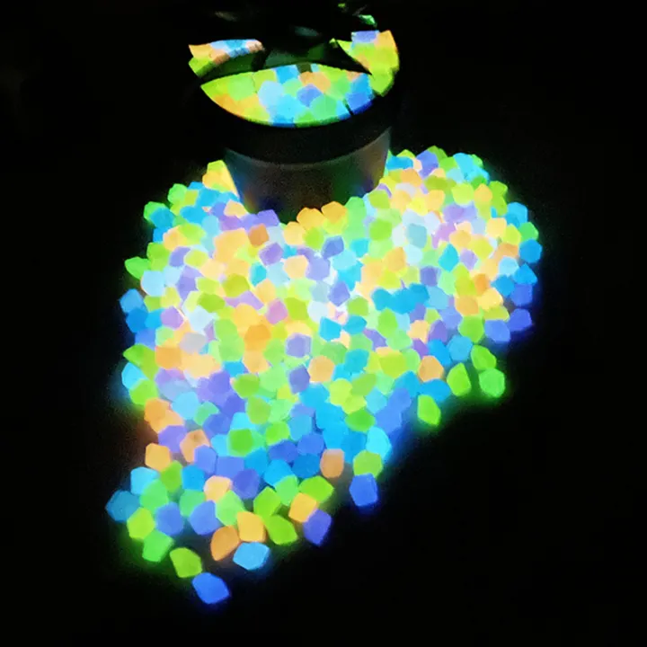 50PCS%20Outdoor%20Luminous%20Stones%20Glow%20In%20Dark%20Garden%20Pebbles%20Fish%20Tank%20Decoration%20-%20Image%202