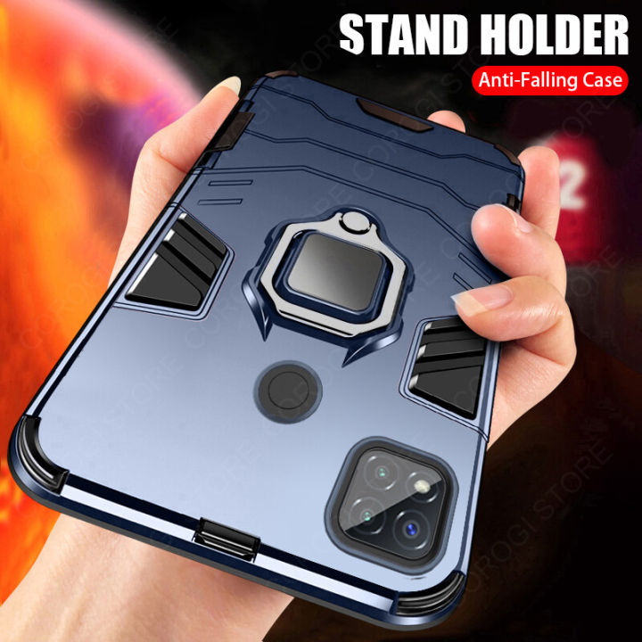 For Xiaomi Redmi 9C Cover Shockproof Armor Phone Case with Metal
