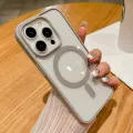 Candy Color Bumper Transparent For Magsafe Magnetic Case For iPhone 16 14 11 12 13 15 Pro Max Mini X XS XR 8 7 Plus Clear Cover. 