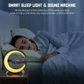 New Big  7 in 1 health & intelligent life assistant G shape clock speaker wake up light + dimmable + Natueral sleep Aid+ 256 kinds lighting modes + Alarm clock+ 15W wireless charge+ Bluetooth speaker + App/ button control. 