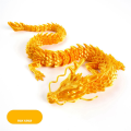 Chinese Dragon Fish Tank Landscaping Decoration 60cm 3D Printed Articulated Dragon,D. 