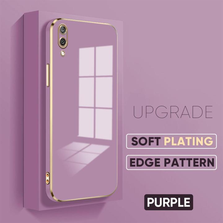 TA for Huawei Y7 Pro 2019 Cover Luxury 6D Plating Soft Casing