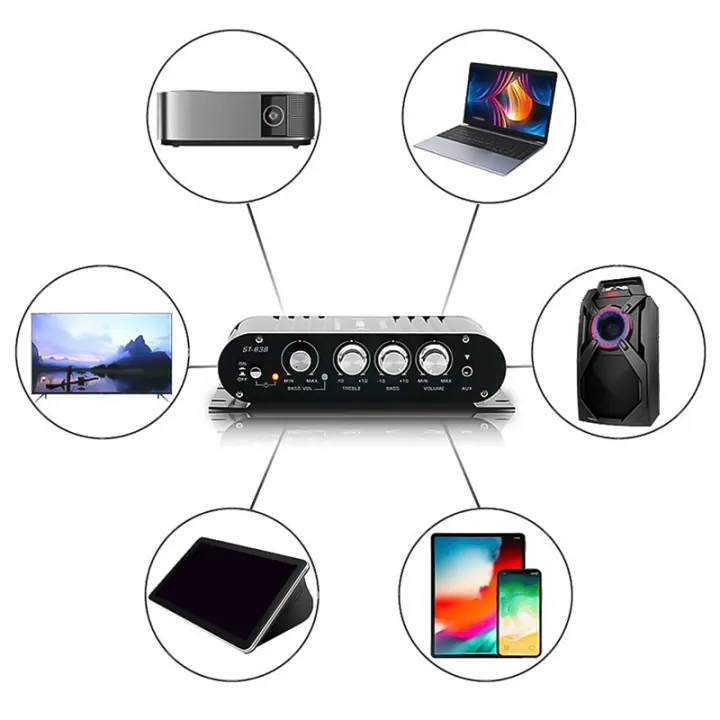 -838%20HiFi%202.1%20Channel%20Power%20Amplifier%2080Wx2%20Stereo%20Bass%20Sound%20Amp%20with%20Subwoofer%20Output%20Home%20Audio%20Amplifier%20Black%20-%20Image%207