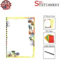 A4 Binding Set / Scrap Book With Plastic Comb Binding ( Fancy Card Paper Cover + 20's Paper ) Buku Skrap Folio 集锦簿. 