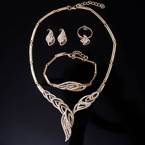 Wedding%20Bridal%20Party%20Wavy%20Choker%20Necklace%20Bracelet%20Ring%20Earrings%20Set%20-%20Image%205