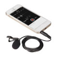 Portable Mini Lavalier Mic 3.5mm Jack Tie Clip Microphones Smart Phone Recording PC Clip-on Lapel For Speaking Singing Speech. 