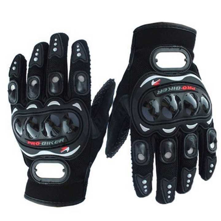 Bike Motorcycle Full Gloves Black