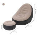 4Pcs Lazy Inflatable Sofa Couch+Pedal Thickened Outdoor Beach Room Leisure Sofa Furniture Chairs. 