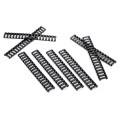 8 PCS Polymer Soft Easy Install Ladder Rubber Batten Trapezoid Wooden Ladder 18 Slots Black. 