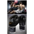 6/8/10/12/14oz EVERLAST MMA Gloves Adult Professional Boxing Muay Thai Boxing Training Sparring Punching Bag Gloves Wraps. 