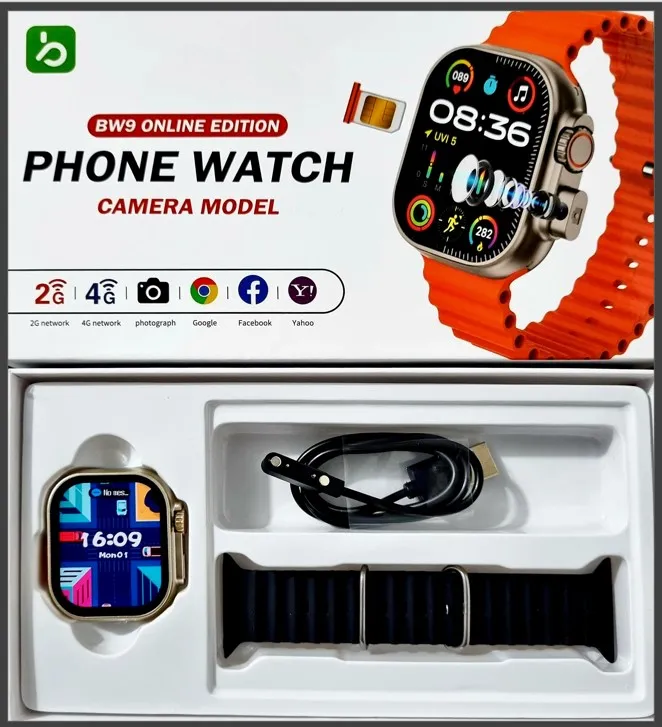 2024 Sim BW9 Online Edition AMOLED smartwatch men's and women's SIM card  cellular 4G version smartwatch sleep monitoring sports watch | Daraz.lk