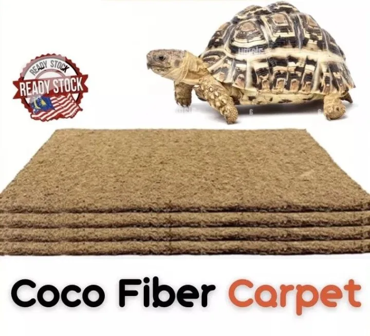Tortoise Coco Mat Reptile Coconut Fibre Carpet Floor Pad Mat Bedding Substrate爬虫陆龟椰丝垫材 Kura Penyu Reptilia Tikar