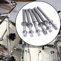 6Pcs Drum Tension Rods Drum Lug Screws for Percussion Instrument Snare Drums M5x40mm. 