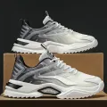 [Glamorous] Travel Men's Shoes Summer Breathable Putian Versatile Men's Casual Niche Running Sports Height Increasing Insole Daddy Tide Shoes Spring. 
