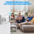 Wireless WiFi Repeater 300Mbps WiFi Extender Amplifier Booster Router 802.11N WPS Long Range 7 Status Light WiFi Repeater for PC and mobile phones smart tv. 