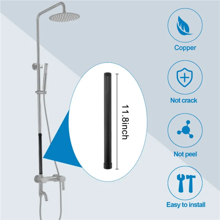 Black%20Shower%20Extend%20Pipe%2030cm%20Length%20Shower%20Mixer%20Pipe%20Brass%20Bath%20-%20Image%207