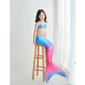 2 Piece Set irls Polyester Mermaid ail suit 3-12 Years Old Bikini Colorful suit. 