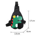 Kids Little Backpack Cartoon Cute Little Dinosaur Chest Bag Funny Cartoon Dinosaur Print Travel Satchel Shoulder Messenger Bags. 