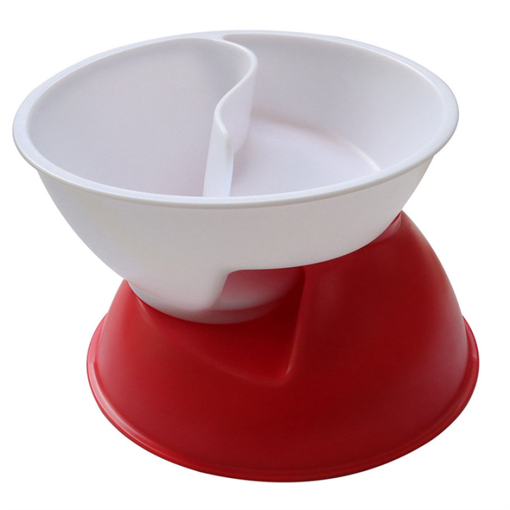 Breakfast Dry and Wet Separation Cereal Bowl Dip Compartment Plastic Bowl Kitchen Utensils