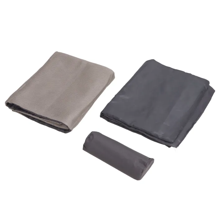 Foldable Sleep Bed Adjustable Backrest 3 Folds Portable Bed High Strength Support with Pillow for Outdoor Activities