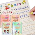 4Books Pen Magic Copy Book Free Wiping Children's Kids Writing Sticker Practice English Copybook For Calligraphy Montessori Gift. 