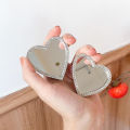 1Pcs Kawaii Adhesive Heart Diamond Design Mirror Junk Phone Case Ipadcase Decoration Charms Handcraft Diy Crafts. 